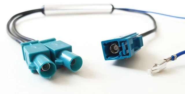 Adaptateur Double Fakra Mâle à Fakra Femelle Pour Radio VW - Câble 25 Cm, Plug & Play, Pour Améliorer La Réception