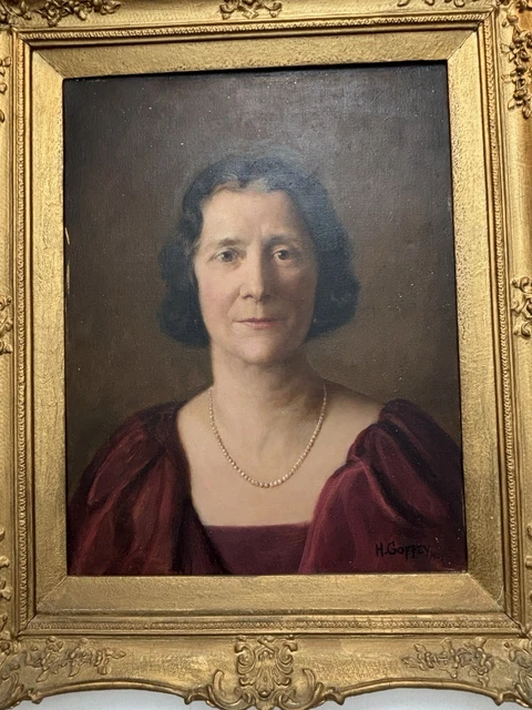 Vintage Lady Oil Painting - Female Portrait