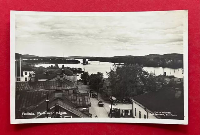 Foto AK BOLLNÄS in Schweden um 1935 Parti över Vågen    ( 128426