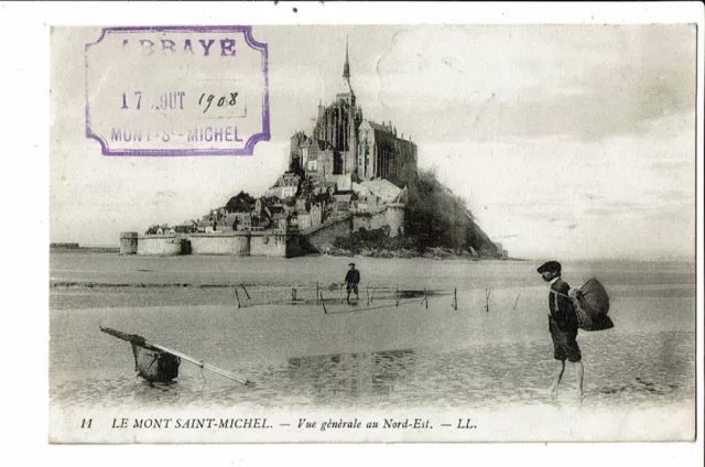 CPA Carte Postale France-Le Mont Saint Michel- Vue générale au Nord Est  -1908 -