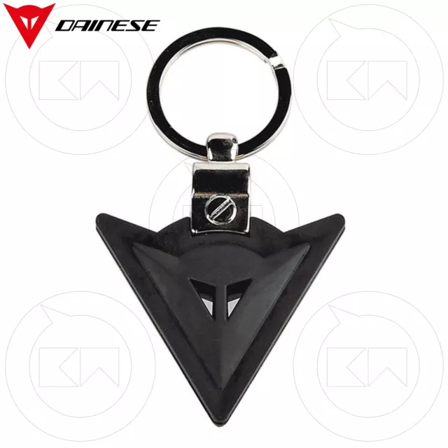 Key Chain Moto Dainese Scooter Relief Keyring Logo Negro Universal Casa Coche