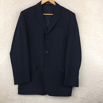 Next Blue Wool Regular Blazer Jacket Men Size Chest UK 38R