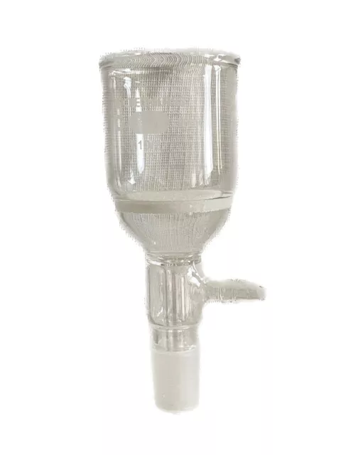 CHEMGLASS Glass 19/22 Coarse Frit 60mL Vacuum Buchner Filter Funnel CG-1406-60 B