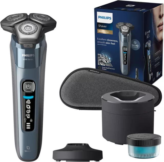 Philips Shaver Series 8000 - Wet & Dry Electric Shaver with SkinIQ - S8692/55