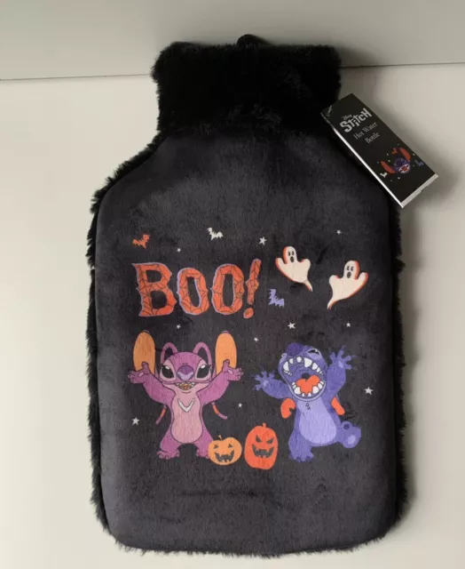 Tagged Disney Stitch and Angel boo  Halloween Hot Water Bottle, Super Soft IJ