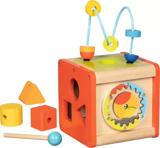 GOKI 59966 Cubo de actividades, Ritmos Toys to Stack and fit, Multicolored, One