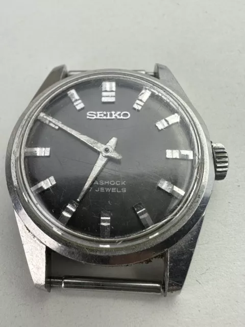 Vintage Gents SEIKO Diashock Handwind Wristwatch WORKING Ref 66-7991