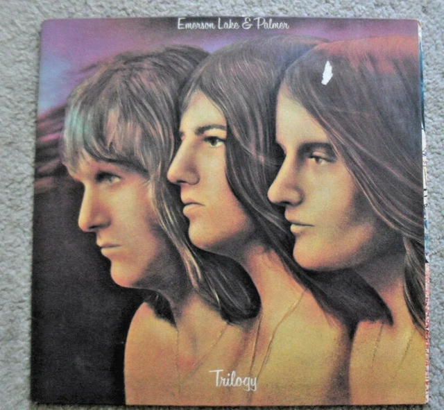 Keith Emerson Greg Lake Carl Palmer ELP Trilogy Prog Rock 33rpm g/f lp Record Keith Emerson Greg Lake Carl Palmer ELP Trilogy Prog Rock 33rpm g/f lp Record