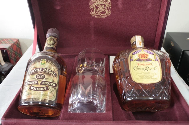 Confezione Originale Crown Royal 1970+Chivas 12 Years