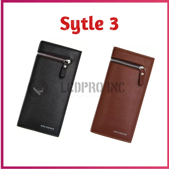 Mens RFID Blocking Leather Wallet Credit Card ID Holder Zipper Purse Waterproof 6