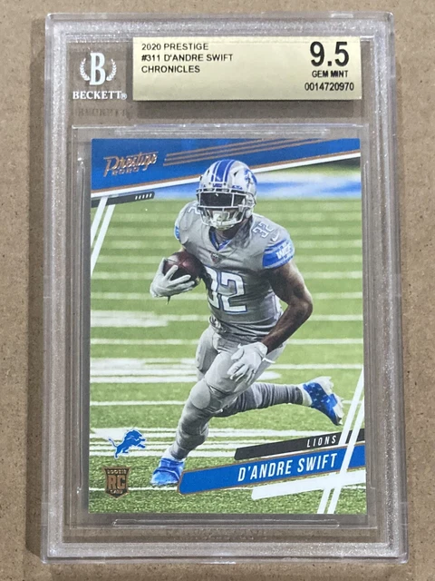 2020 Panini Chronicles #311 D’Andre Swift RC Rookie Prestige BGS 9.5 Gem Mint