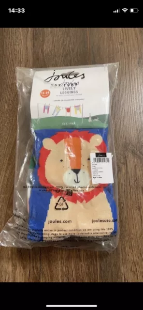 JOULES LIVELY LEGGINGS 12-24 Months Baby Boys Lion And Crocodile Designs  BNWT £17.95 - PicClick UK