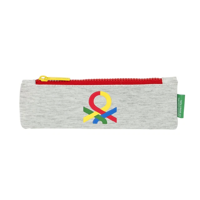Schulmäppchen Benetton Pop Grau [20 x 6 x 1 cm]