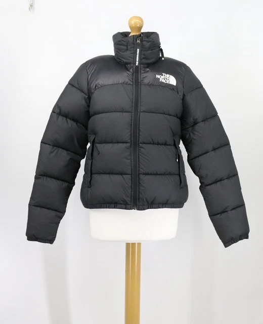Giacca Imbottita Donna The North Face Nera Cupola Puffa Cappotto Con Cappuccio Nuovo £200 Kl