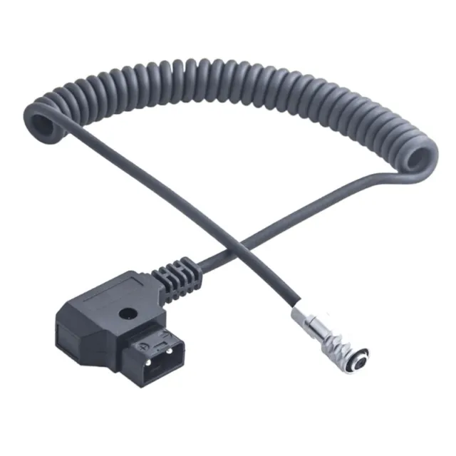 Cable de alimentación de resorte D-tap a Weipu SF6 2 pines hembra cable en espiral para BMPCC 4K