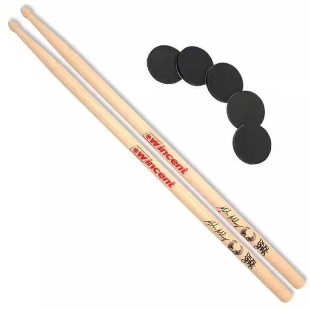 Wincent WMMS Michael Miley Rival Sons Drumsticks + Damper Pads