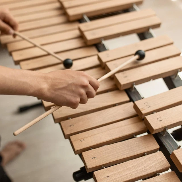 Lot de 2 maillets de cloche de xylophone à percussion pour cloches de