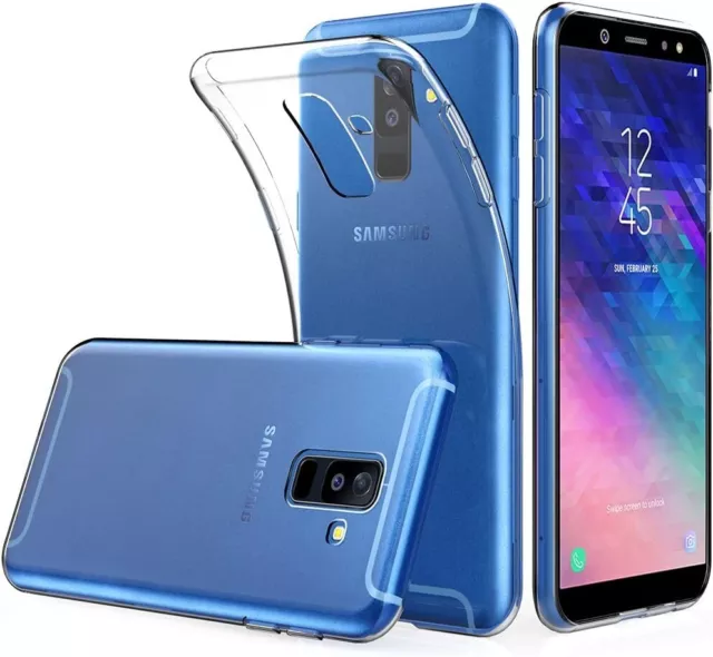 For SAMSUNG GALAXY A6 PLUS 2018 TPU CLEAR CASE SOFT SILICONE GEL BACK SLIM COVER