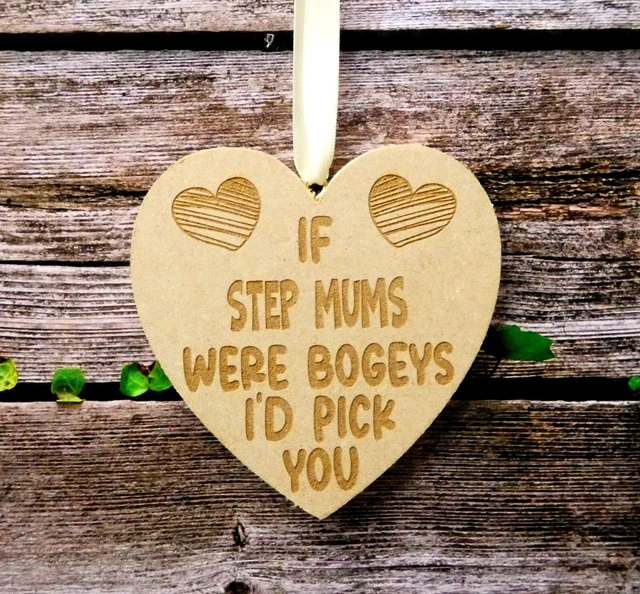 Step Mama Geschenk graviertes Herz If * Were Bogeys schöner lustiges süßes personalisiertes Geschenk
