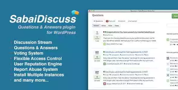 Sabai Discuss plugin for WordPress  - WordPress Plugin & ⭐GPL⭐ Site Updates
