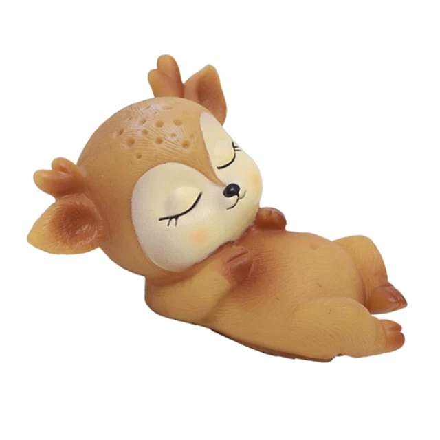 4er Set schöne Hirschfiguren Kawaii Ornamente Kinder Spielzeug Rehkitz 4