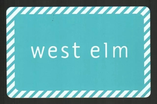 WEST ELM Classic Logo ( 2014 ) Gift Card ( $0 )