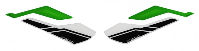 Kneepad paint protection motorcycle sticker compatible for Kawasaki Z900 green