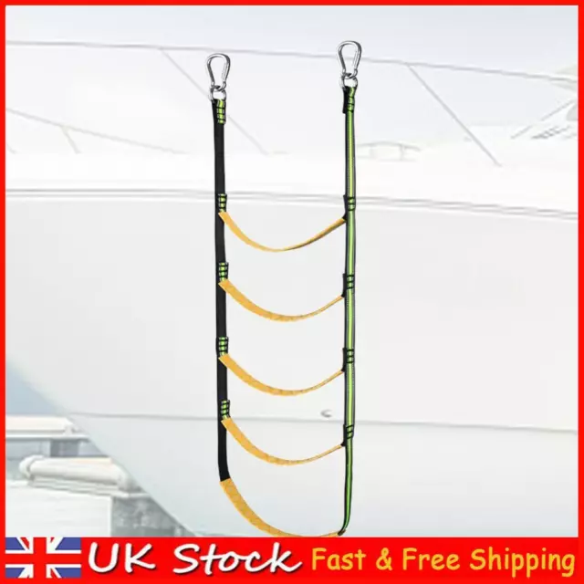 3/4/5 STEP SAILBOAT Rope Ladder Stretchable Swim Ladder for