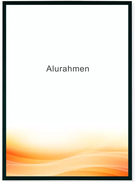 Alu Bilderrahmen – 60x80 cm Plakatrahmen, Alurahmen mit Plexiglas, Foto Rahmen