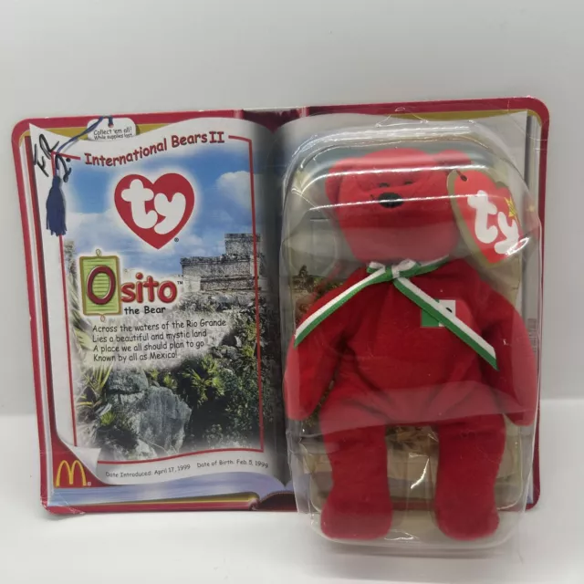 Vintage Ty Beanie Baby Osito The Mexican Bear 2000 NWT