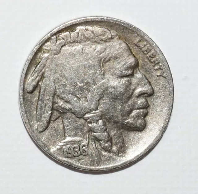 1936 S Buffalo Nickel EF with Error