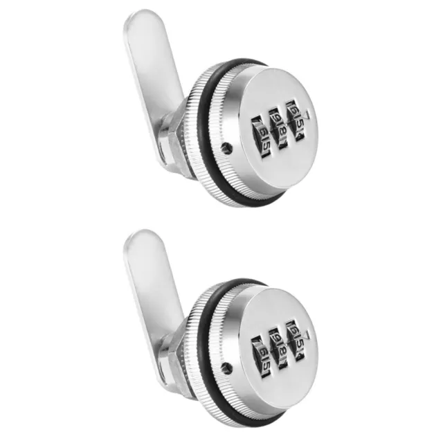 2 Pieces Home Cabinet Lock Desk Locks for Drawers with Password Locker