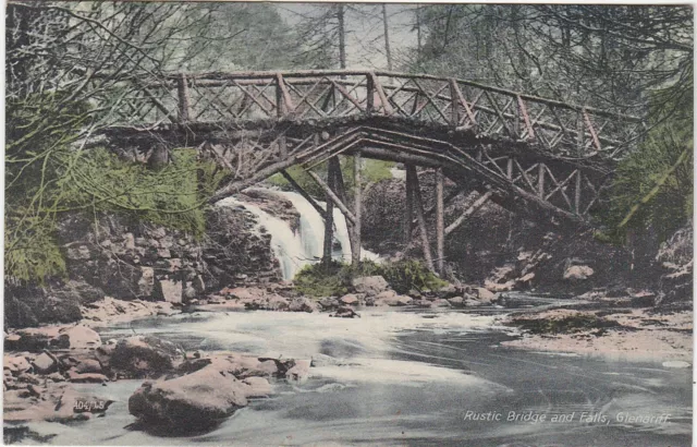 Rustic Bridge & Falls, GLENARIFF, County Antrim, Ulster