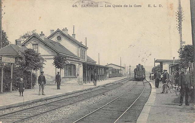Antique postcard Dept 95 Val d'Oise - Sannois les Quais de la Gare