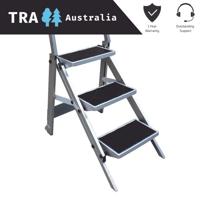 TRIPLE FOLDING CARAVAN Step Portable RV Ladder Camper Trailer Parts