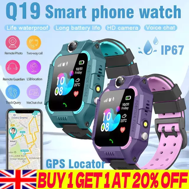 Kids Smart Watch Camera SOS Call Phone SIM GSM Game Watches Boys Girls Gift UK