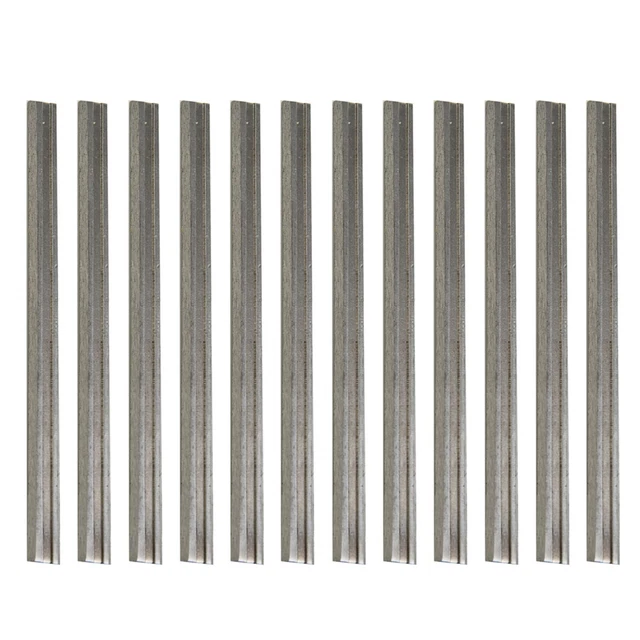 12 Lames De Rabot électrique Réversibles - 82 Mm, En Carbure De Tungstène - Pour Rabotage Précis Et Durable Sur Bois