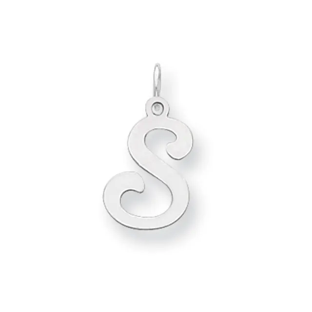 Sterling Silver, Sophia Collection, Small Script Initial S Pendant