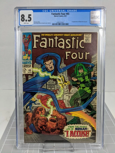 Fantastic Four #65 (1967) CGC 8.5 - First Appearance of Ronan the Accuser - Key!