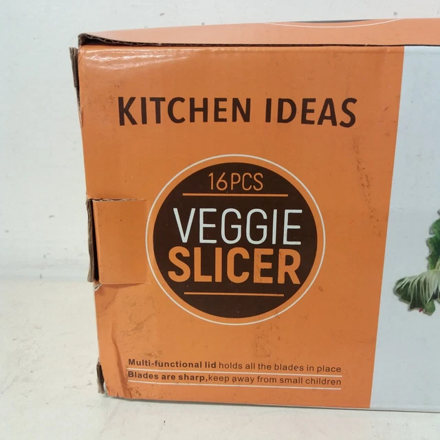 KITCHEN IDEAS 16 Piece Veggie Slicer (H19) £3.99 - PicClick UK