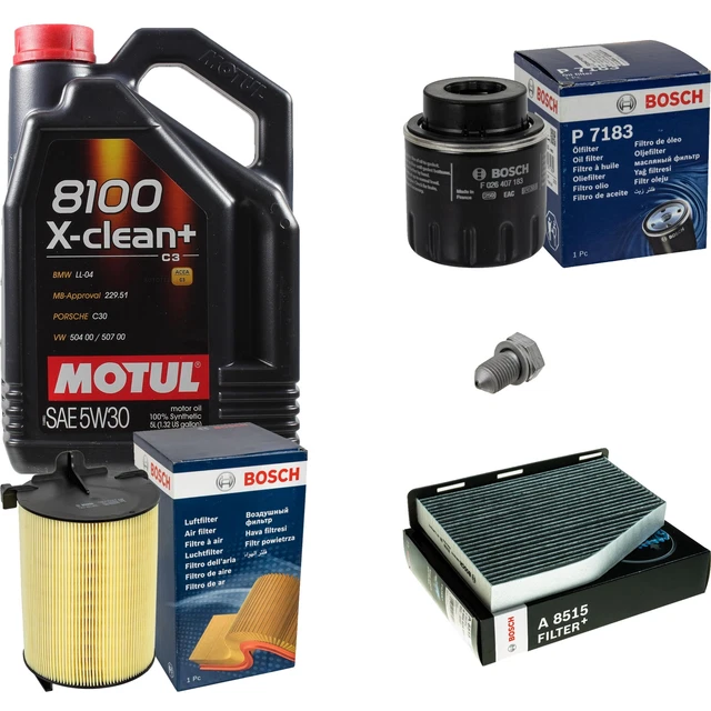 Pacchetto di ispezione BOSCH 6L Liqui Moly Longtime High-Tech 5W-30 per