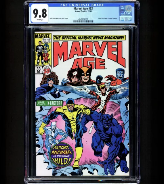 Marvel Age #33 CGC 9.8 1st X-Factor RARE 1/13 Giant-Size X-Men #1 Cover Swipe NM