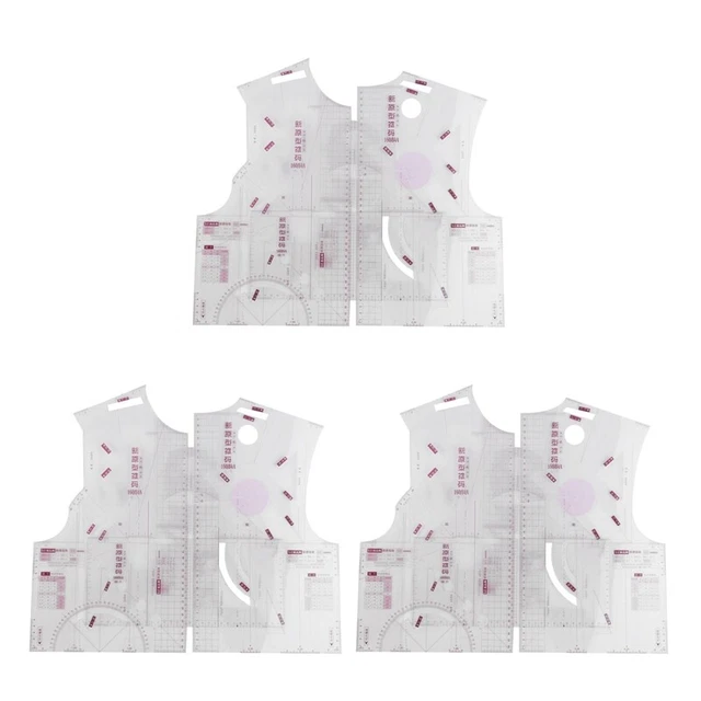 9X 1: 1 Moda Tela Diseño Lineal Cosecha Forma SchüLer Enseñanza Ropa Dibujo S5C6