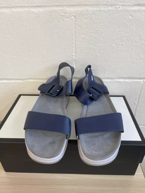 MBT Manni Performance Sandals 700960 Blue Nappa Leather Buckle Womens Sz 11-11.5 MBT Manni Performance Sandals 700960 Blue Nappa Leather Buckle Womens Sz 11-11.5