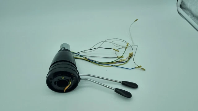 Lenkstockschalter, Devio Guida, Fiat 500D Schwarz / Nero mit verchromten Hebeln Lenkstockschalter, Devio Guida, Fiat 500D Schwarz / Nero mit verchromten Hebeln