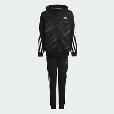 Adidas Tuta B Cotton 3 Stripes, Junior -  (Black/Carbon/White)
