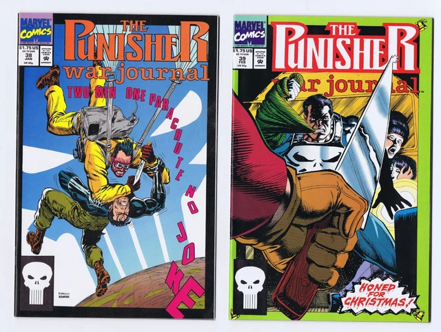 Punisher War Journal 2 PC LOT: #38= NM+ & 39 =VF-VF+ (Marvel)