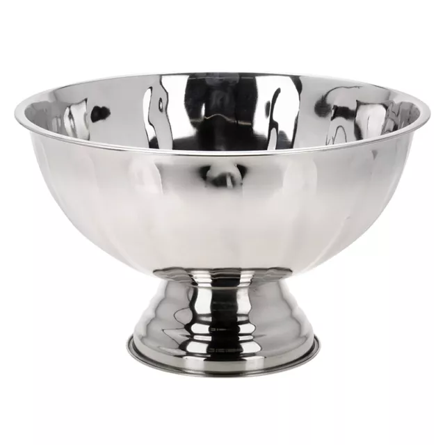 40cm Mirror Finish Stainless Steel Champagne Ice Bucket Bowl Silver Wine Cooler