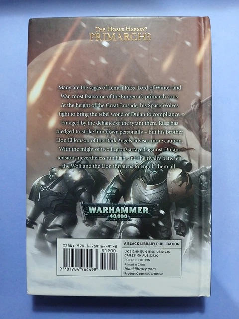 GW WARHAMMER 40K Horus Heresy Primarchs, Leman Russ The Great Wolf ...