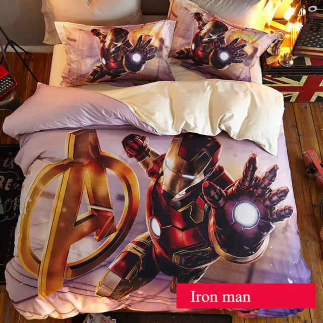 Iron Man Regalo per bambini Biancheria da letto Cosplay Piumino...